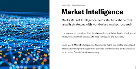 Learn How To Get The Most from MaRS Market Intelligence Services