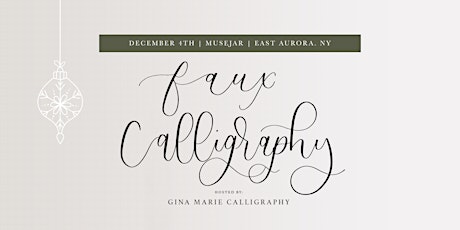 Faux Calligraphy/ Handlettering Workshop 101 primary image