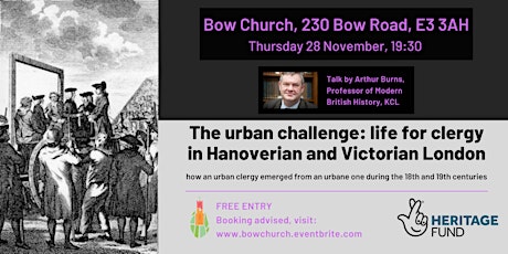 The urban challenge: life for clergy in Hanoverian and Victorian London - a free, illustrated history talk primary image