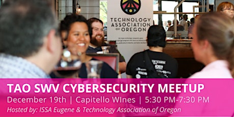 Eugene ISSA & Technology Association of Oregon Cyber Security Meetup primary image