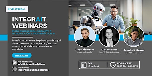 Image principale de Transforma tu Carrera: Desarrollo Remoto e introducción a ingeniería con IA