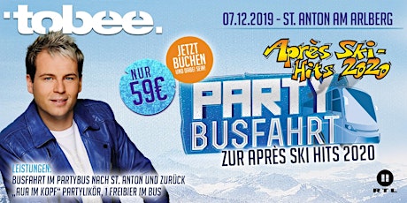 Imagem principal do evento Tobee's Partybusfahrt zur RTL2-Aufzeichnung "Après-Ski-Hits 2020" & Silvestershow 