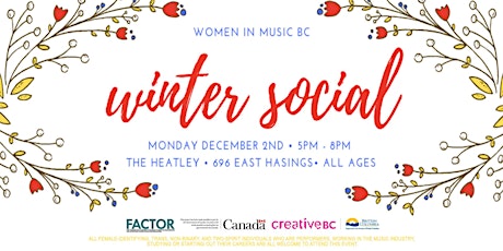 Imagem principal de Women In Music BC Winter Social