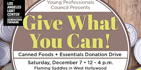 Give What You Can! Canned Food + Essentials Drive primary image