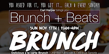 New Hot Spot...THIS SUN Nov 24th "Brunch & Beats" @ Timothy Dean Restaurant primary image