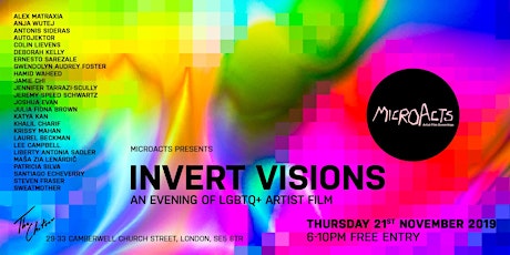 MicroActs presents Invert Visions •  An Evening of LGBTQ+ Artist Film  primärbild