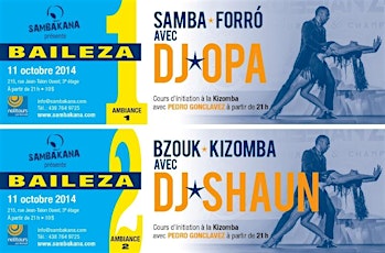 ***BAILEZA *** 2 salles - 2DJ //Samba de gafieira//Bzouk//Kizomba//Forró // primary image