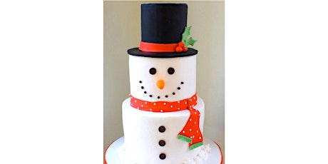 Mini Three Tier Snowman Adult cake decorating class