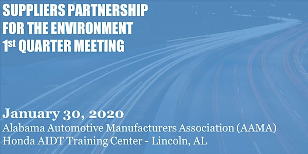 Suppliers Partnership for the Environment - Q1 2020 Meeting