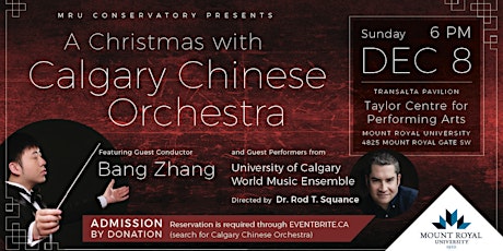 MRU Conservatory Presents: A Christmas with Calgary Chinese Orchestra