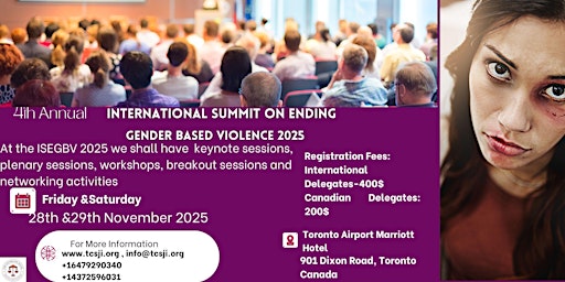 The International Summit on Ending Gender Based Violence 2025 primary image