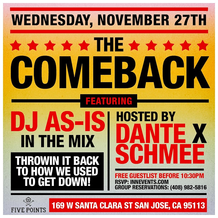 The Comeback w/ DJ As-Is image