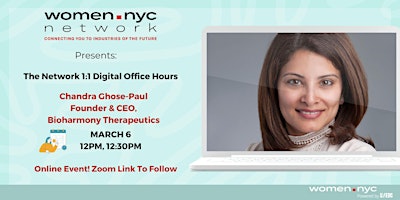 Women.NYC Network | 1:1 Digital Office Hours with Chandra Ghose-Paul primary image