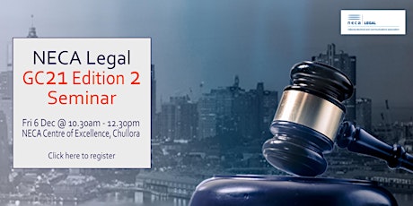 NECA Legal GC Edition 2 Seminar primary image