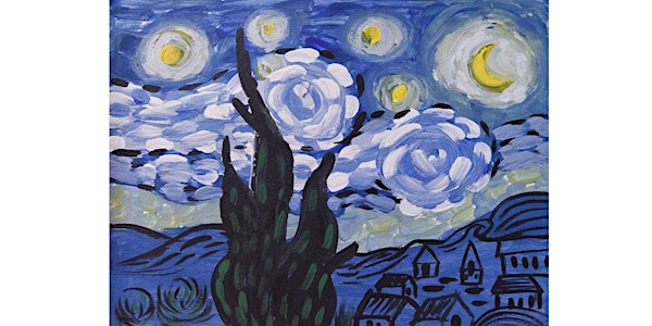 Starry Night, inspired by Van Gogh Painting Class for Adults & Teens