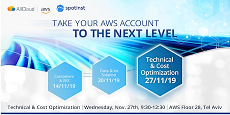 Take your AWS account to the next level - 3rd session - Cost Optimization primary image