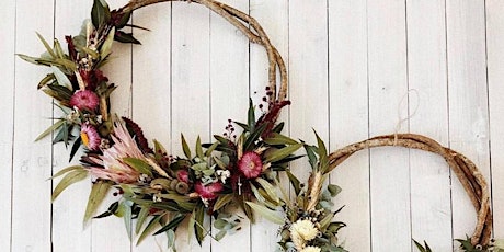 Dried Flower Christmas Wreath Making Workshop | Bush Fire Appeal primary image