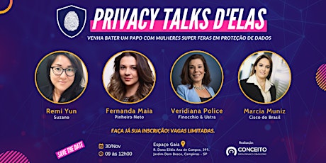 Imagem principal do evento Privacy Talks D'Elas - Conceito LGPD