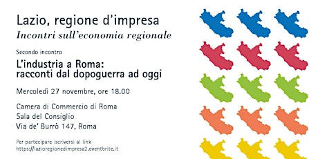 Immagine principale di Lazio, regione d’impresa Incontri sull’economia regionale 