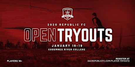 Republic FC Open Tryouts (1/18/2020 - 1/19/2020) primary image