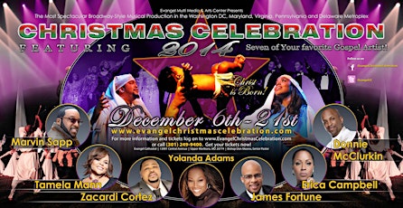 Christmas Celebration 2014 featuring Yolanda Adams, Donnie McClurkin, Marvin Sapp and many more...! primary image