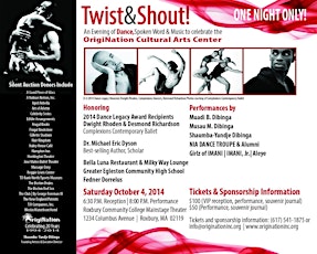 Twist & Shout!  An Evening of Dance, Spoken Word and Music (One Night Only!) primary image