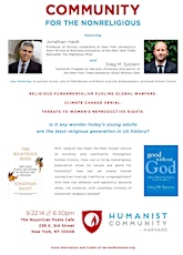 Morality and Community for the Nonreligious (Feat. Jonathan Haidt and Greg Epstein) primary image
