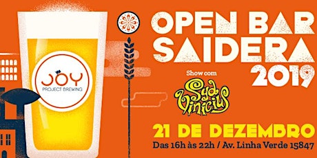 Imagem principal do evento OPEN BAR SAIDERA 2019 JOY PROJECT BREWING