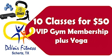 Black Friday Deal 10 VIP Classes (including Yoga) primary image