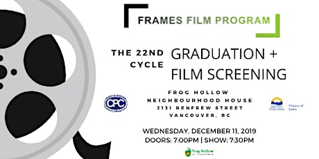Primaire afbeelding van Cycle #22 Frames Film Program Graduation + Film Screening!