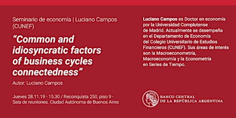Imagen principal de Seminario de Economía | Luciano Campos (CUNEF)