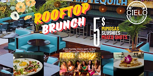 Image principale de Rooftop Reggaeton Brunch $5 mimosas and margaritas