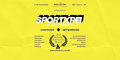 Imagem principal do evento SPORT EXPERIENCE + PRÊMIO PATROCÍNIO BRASIL 2019
