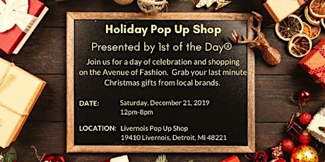 1st of the Day Holiday Pop Up Experience primary image