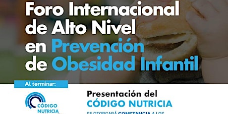 Imagen principal de FORO INTERNACIONAL DE ALTO NIVEL EN PREVENCIÓN DE OBESIDAD INFANTIL