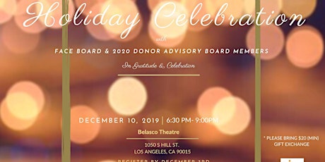 FACE Holiday Board & 2020 Donor Advisory Board  Celebration primary image