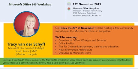 Microsoft Office 365 Workshop primary image