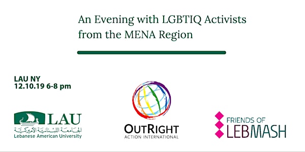 An Evening with LGBTIQ Activists from the MENA Region
