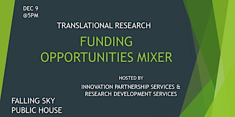 Translational Research Funding Opportunities Mixer primary image