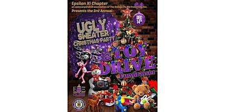 Hauptbild für 3rd Annual ΩΨΦ Ugly Sweater Christmas Fundraiser & Toy Drive