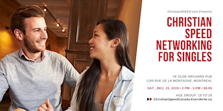Christian SPEED Networking for Singles // Ages: 18 to 29 // Montreal primary image