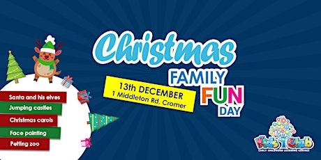 Christmas Family Fun Day @ Kids Club Northern Beaches! primary image