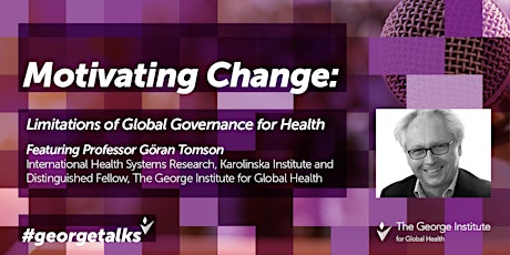 Motivating change- Limitations of Global Governance for Health primary image