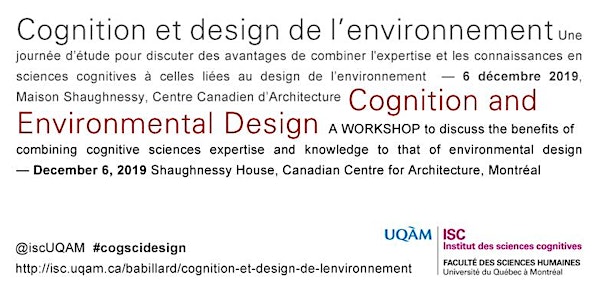 Cognition et design de l'environnement / Cognition and Environmental Design