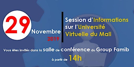 Image principale de Session d'Informations sur l'Université Virtuelle du Mali
