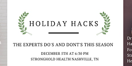 Holiday Hacks - The DOs and DONT's primary image