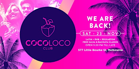 CocoLoco Club - Latin + RNB - Every Saturday primary image