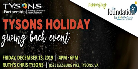 Tysons Holiday "Giving Back" Event at Ruth's Chris primary image