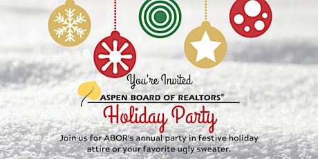 Imagen principal de 2019 Aspen Board of REALTORS Holiday Party