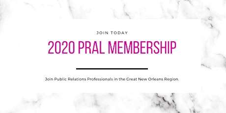 PRAL 2020 Membership primary image
